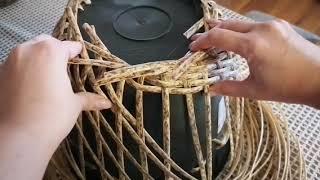 RATTAN PLANTER | START OF WEAVING A CASHPO without errors