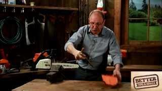 STIHL Better Tips: How to sharpen the chain on a chainsaw  (using a STIHL MS 170)