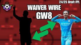 GW8 Best Waiver Picks for Draft FPL