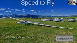 Speed to Fly for Glider Pilots