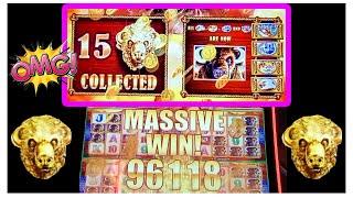 15 GOLD BUFFALO - MASSIVE HANDPAY JACKPOT - 3750X BET - SUPER FREE GAMES - BELLAGIO LAS VEGAS