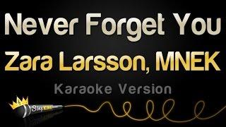 Zara Larsson, MNEK - Never Forget You (Karaoke Version)