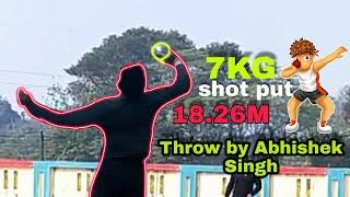 Abhishek Singh shot put throw 7.26 kg 18.26M || Khelo India winner #kheloindia #Shorts