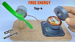 Free Energy Generator 100% working With Two Dc Motor || Top-3 Free Mobile Charger || Magnetic Motor