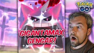 Gigantamax Gengar is WAY EASIER! Shiny Gmax Gengar Hunt! (Pokémon GO Halloween)