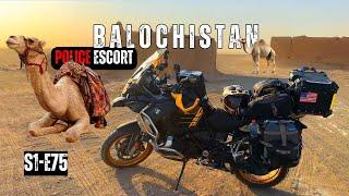 Police PROTECTION Through Balochistan: Taftan to Kalat | USA to Pakistan Motorcycle Tour [S1 - E75]