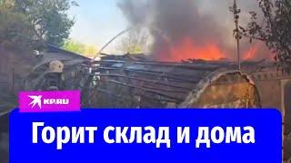 Сильные пожары в Ростовской области