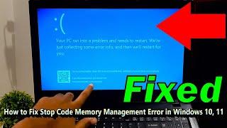 Fix Memory Management error Windows 10, 11 (Windows Stop code Fixed)