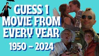 Guess the Movie from Every Year Picture Quiz | 1950 - 2024 | Test Your Film Knowledge (74 Questions)