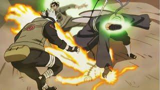 Kakashi y Gai Sensei salvan a Naruto del Kamui de Obito