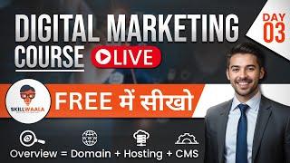 Complete Digital Marketing Course in Hindi—Day 3: Learn Domain, Hosting, & WordPress Setup in 2025