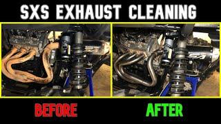 SXS EXHAUST SYSTEM CLEANING | SATISFYING RESULTS | UTV | ORV | ATV | MUFFLER RESTORATION | YXZ