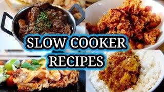 SIMPLE SLOW COOKER MEALS ~ 4 EASY RECIPES ~ CROCKPOT/SLOW COOKER 