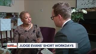 Judge Vonda Evans defends short work schedule inside Wayne County court