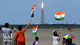 Watch: India Launches Rocket to Land on Moon's South Pole | WSJ News