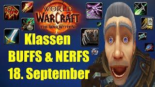 Brutale Klassen Buffs und Nerfs am 18. September | WoW War Within