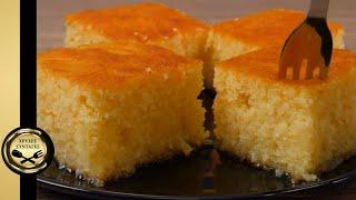 Easy Ravani cake with semolina, yogurt and coconut (Very Delicious) - GOLDEN RECIPES