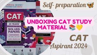 Unboxing Oswaal Books || For Self preparationִ໋|CAT EXAM 2024͙֒ Study material+10 mock test