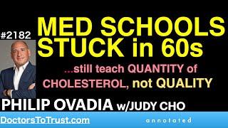 PHILIP OVADIA j1 |   MED SCHOOL STUCK IN60s…still teach QUANTITY of CHOLESTEROL, not QUALITY