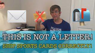 Shipping with eBay letter rate explained and sports card shipping tutorial.