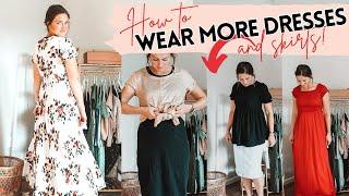 Modest Outfits: Simple tips to wear dresses and skirts more! | Modest Try-on