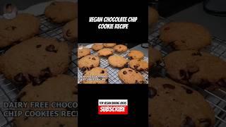 HOW TO MAKE VEGAN CHOCOLATE CHIP COOKIES #shorts #veganbaking #recipes