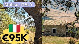 Stone Country House for Sale with Stunning Views Land and Olive Trees in Italian Country Side Molise