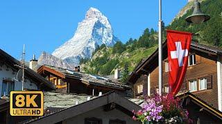 ZERMATT SWITZERLAND  -  With A Epic VIew of The Matterhorn In 8K 