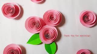 How To Make Easy Rose Paper Flower - Lana Paper Flowers