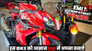 Buy TVS Apache RR310 Base Model at ₹60,000 | Apache RR310 EMI & Downpayment Details.