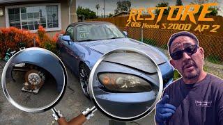 auto body repair | Rebuilding a Wrecked How We Restore 2006 Honda S2000 AP2