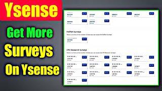 How to Get More Surveys On ySense(Surveys Tips!)