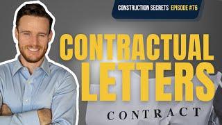 How to write letters on a construction project