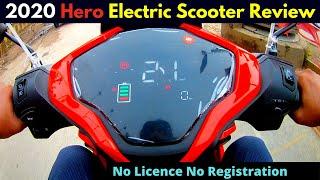 2020 Hero Electric Dash No Licence Registration Scooter Review