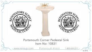 Bone Portsmouth Corner Sink | Renovator's Supply