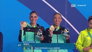 Natación Artística Duetos Rutina Libre Juegos Panamericanos Santiago 2023