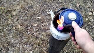 Explosion of a petard Corsair 12 in a kettle
