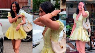 Manushi Chillar Looks Very Beautiful In Yellow Mini Dress Slay At Bandra