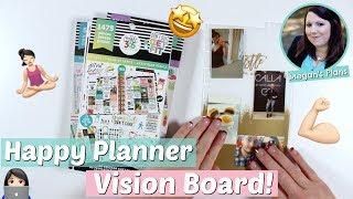 My 2019 Happy Planner Vision Board!  Crush Your Goals In 2019