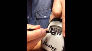 how to Lost combination master lock lock box key box hack