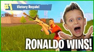 Playing as Ronaldo for the Epic Victory Royale WIN!