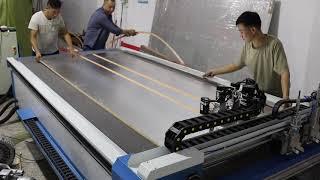 CNC machine for Pre insulated Phenolic Foam Duct sheet Making and Installation