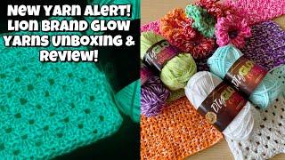 NEW YARN ALERT  Lion Brand Glow Twist and Glow Cozy Yarn - Glow in the Dark Yarn  #lionbrandunboxing