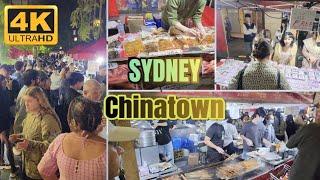 Sydney Chinatown | Friday Night Market | Walking Tour | Australia | [4K60]