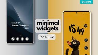 Best Minimal Widgets for Xiaomi HyperOS | Best HyperOS Widgets themes