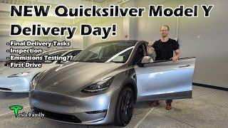 NEW Quicksilver Model Y - Delivery Day | Final Delivery Tasks | Inspection | First Drive