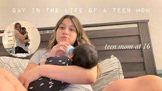 A DAY IN MY LIFE WITH A NEWBORN | TEEN MOM AT 16