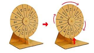 How To Make a Spinning Wheel With Cardboard | Prize Wheel | DIY Cardboard Spinning Wheel