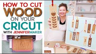 How to Cut Wood On a Cricut Explore or Maker | Wood Veneer Bookmarks!