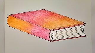 How to draw a Book || Drawing of Book for Beginners || Sketch